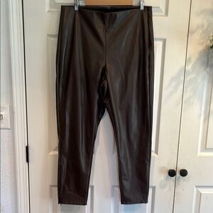 Old Navy Brown Extra High Rise Skinny Pants with Modern Fit Faux Leather